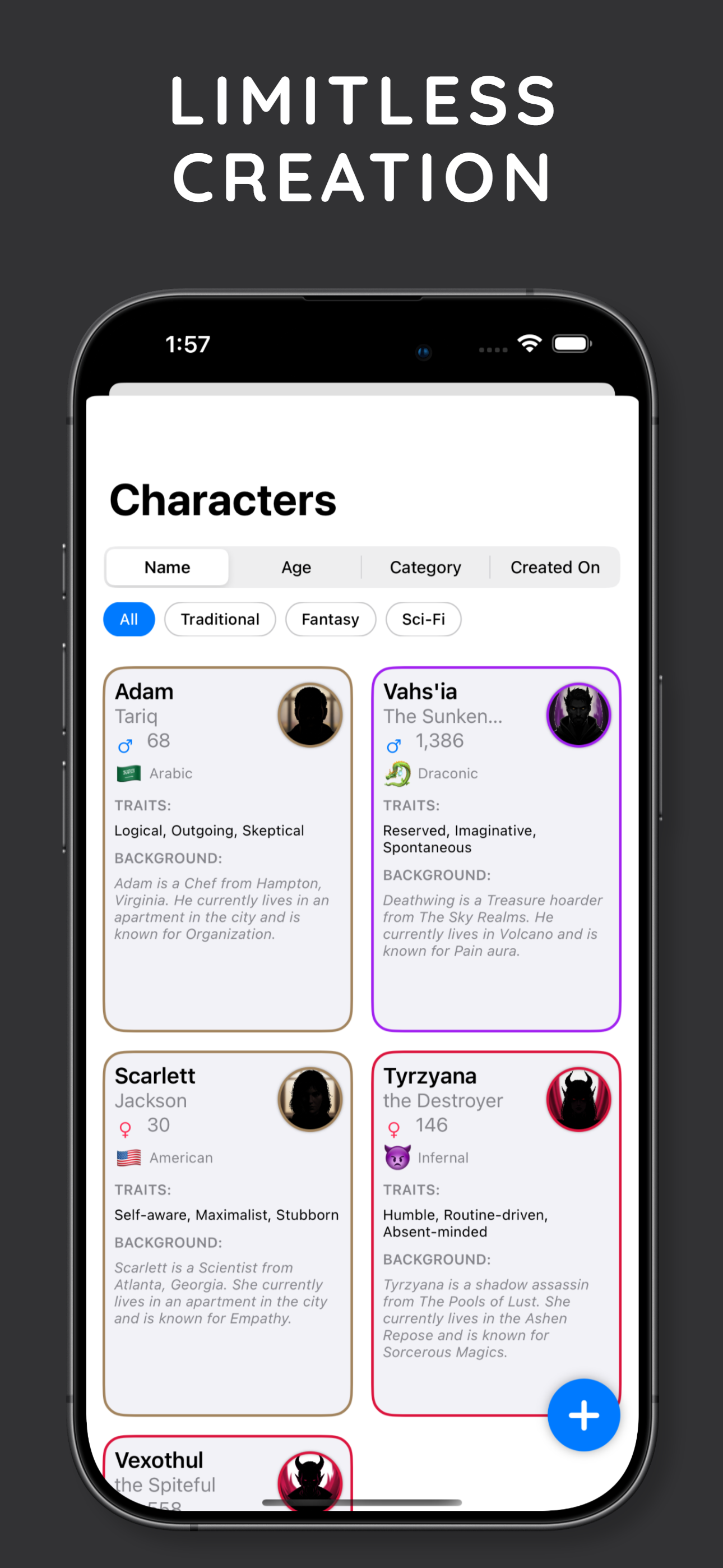 Myriad Worlds App Preview